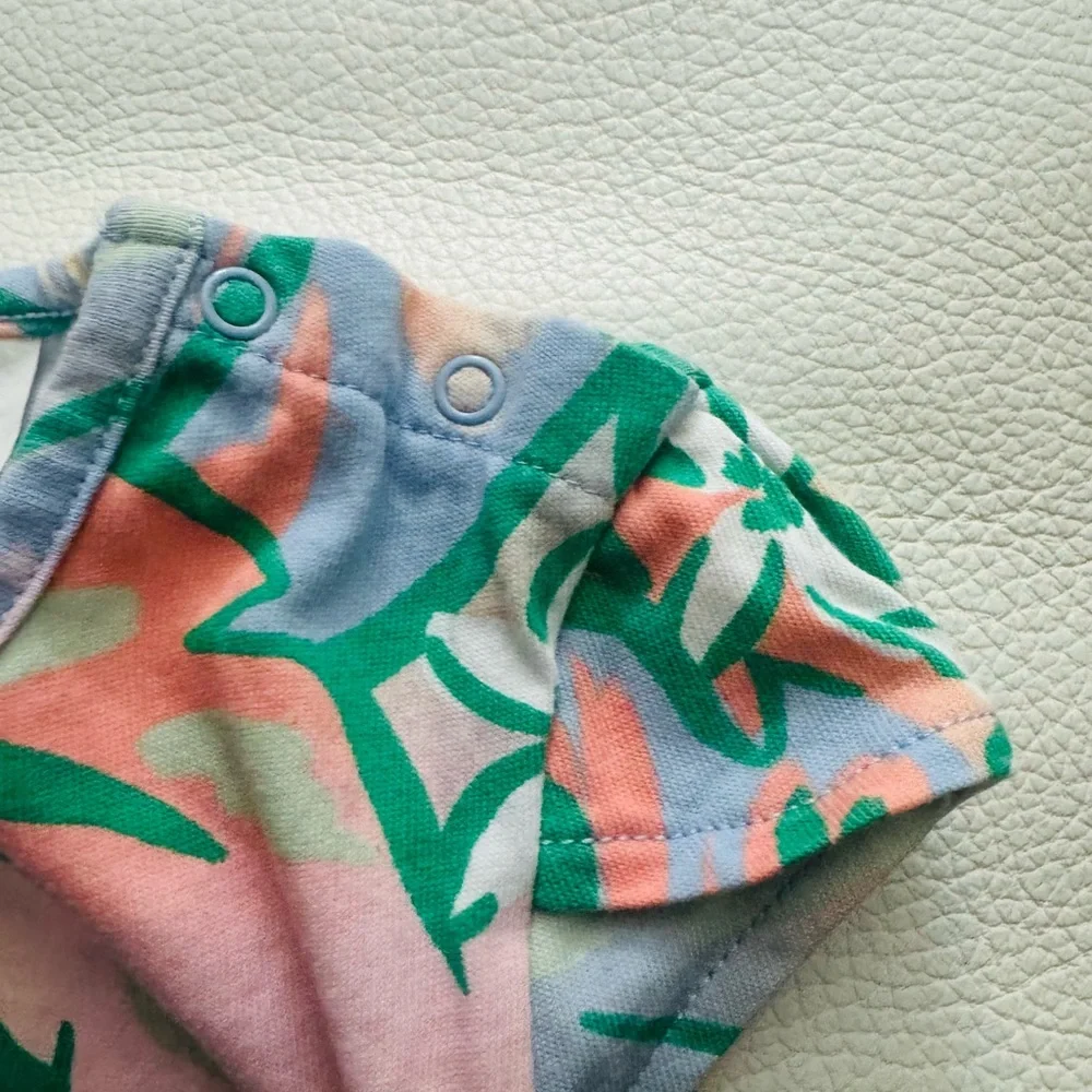 Adidas Baby Romper with Tropical Print 18 months GUC